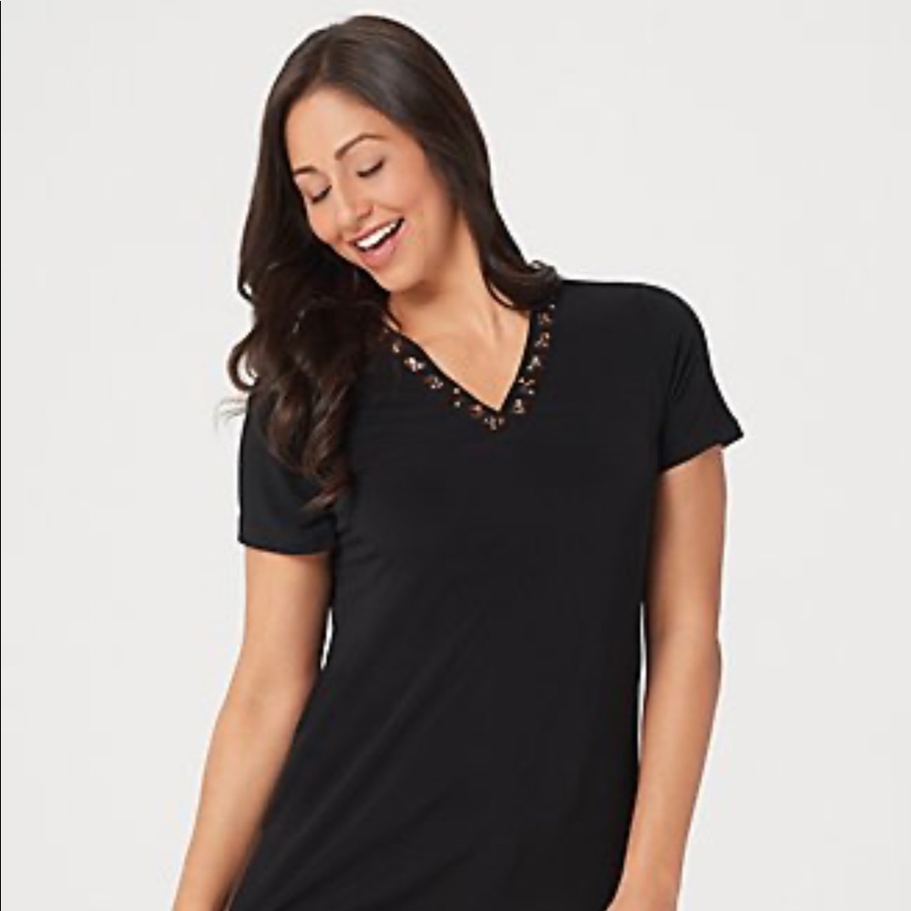 Susan Graver Artisan  Short-Sleeve Tunic